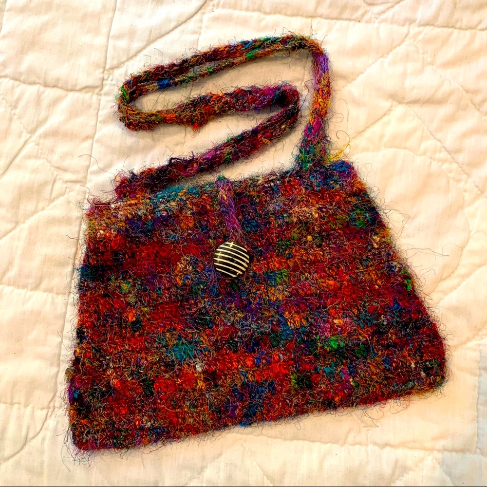 Colorful Eye-Catching Silk Bag with lined inside